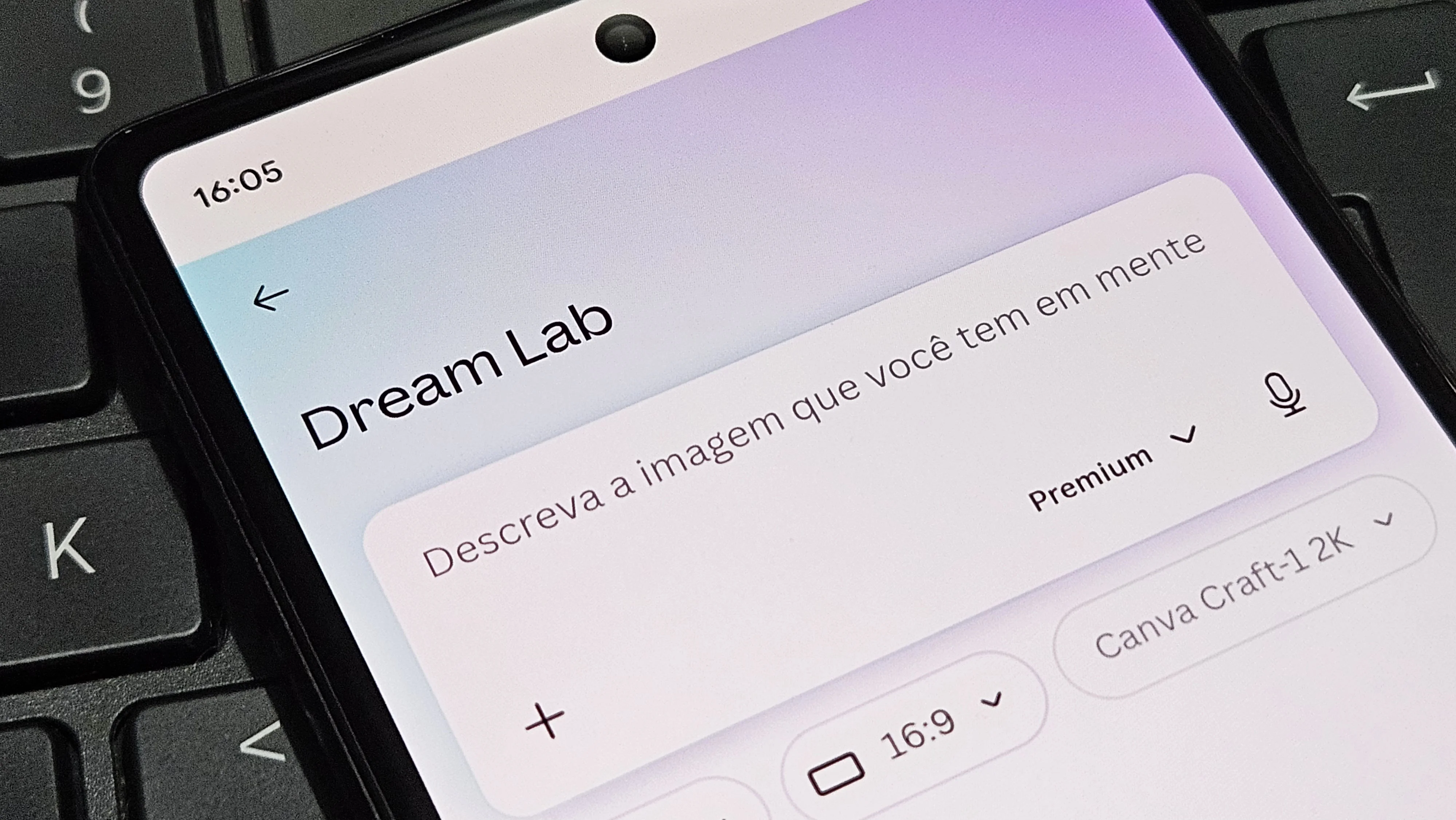 Editar informações da imagem Canva Craft - Dream Lab