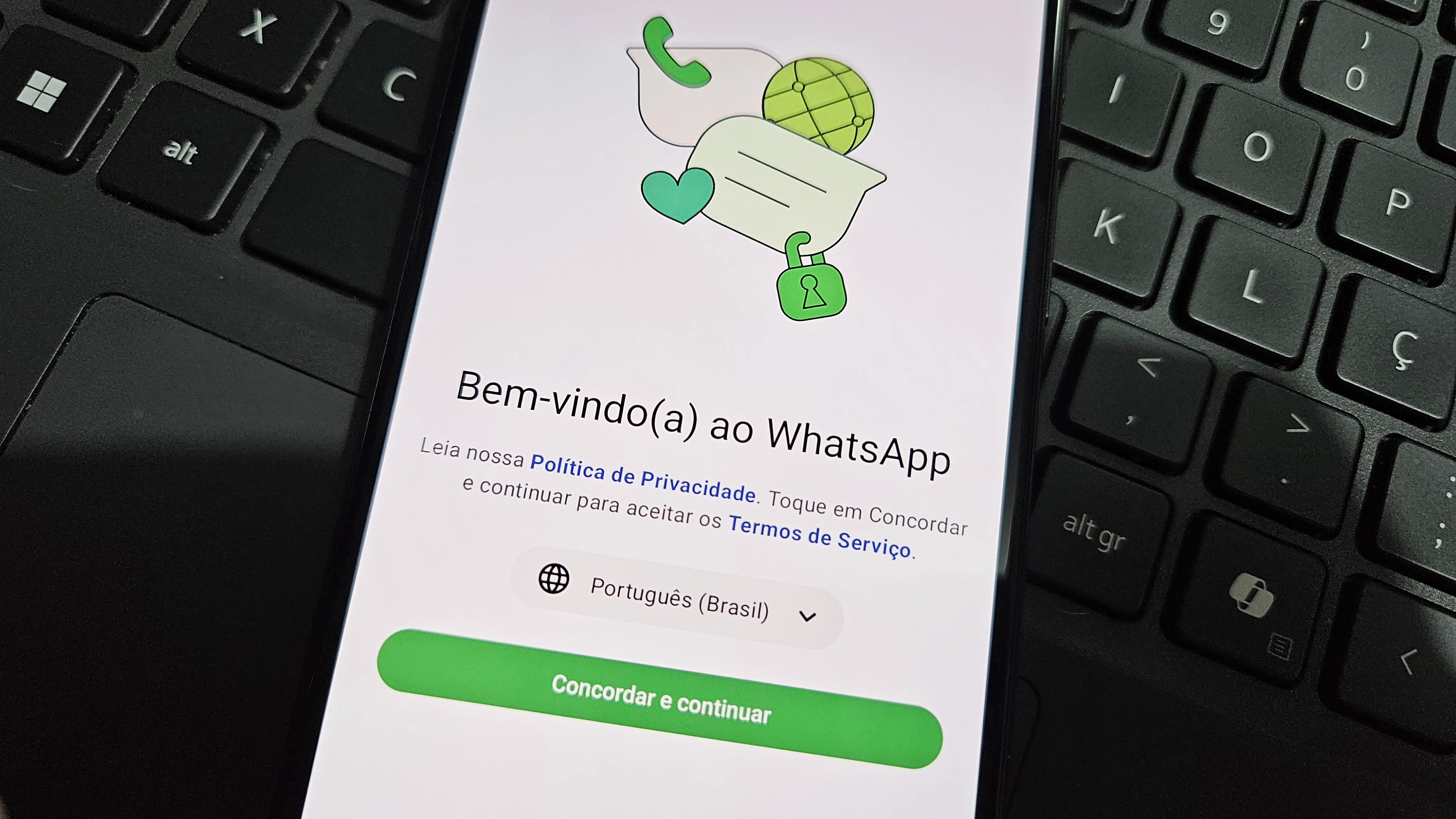 WhatsApp tela login