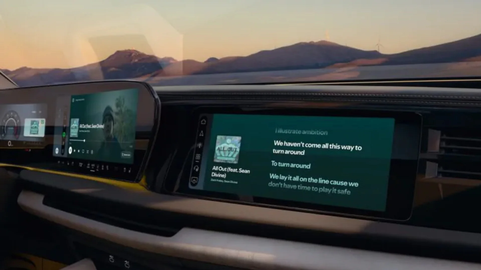 Spotify app carro exemplo