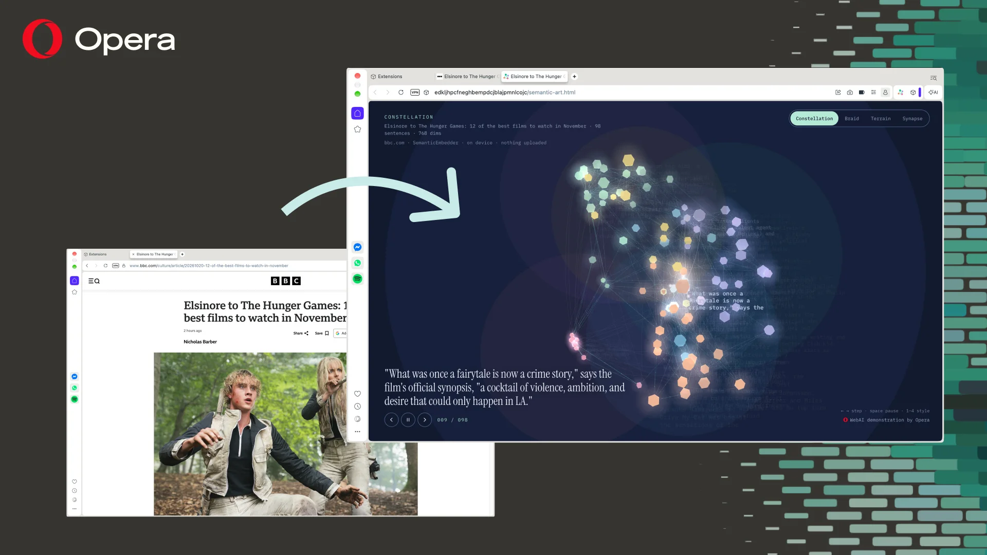 Editar informações da imagem opera ai