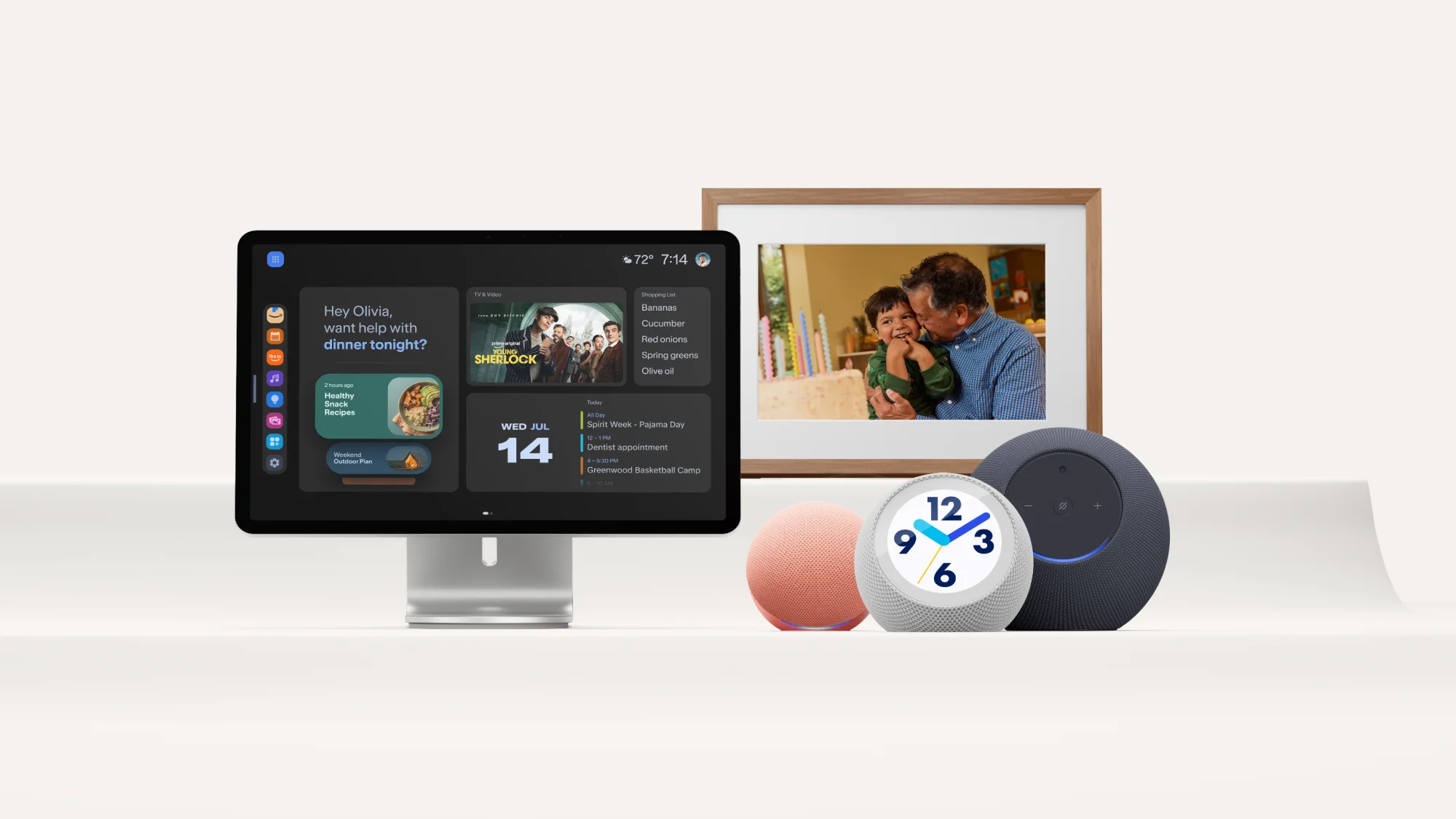 Editar informações da imagem Alexa Photo frame echo